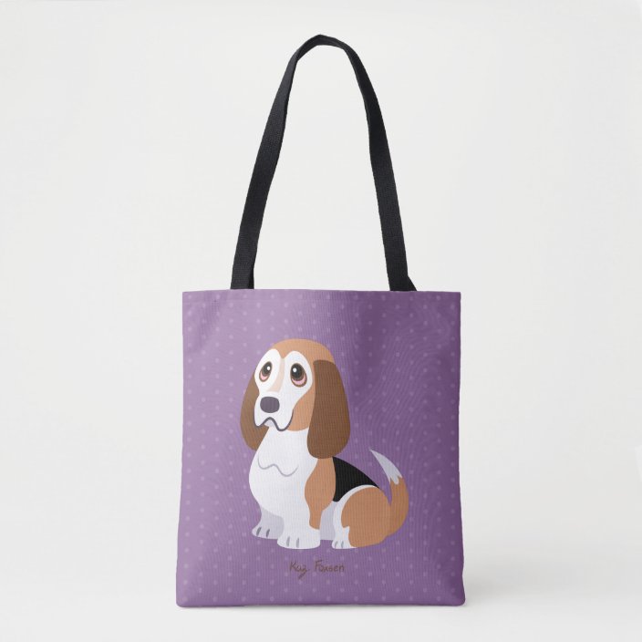 basset hound tote bags