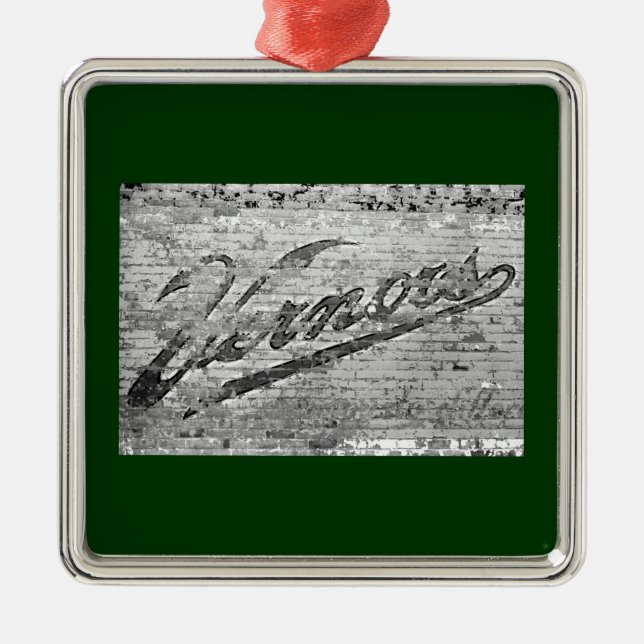 Vernors Wall Ann Arbor, Michigan Metal Ornament (Front)