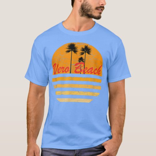 Vero Beach FL Vintage Retro T_Shirt 70s Throwback