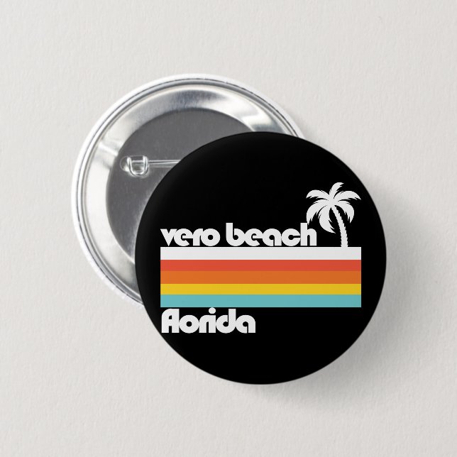 Vero Beach Florida Button (Front & Back)