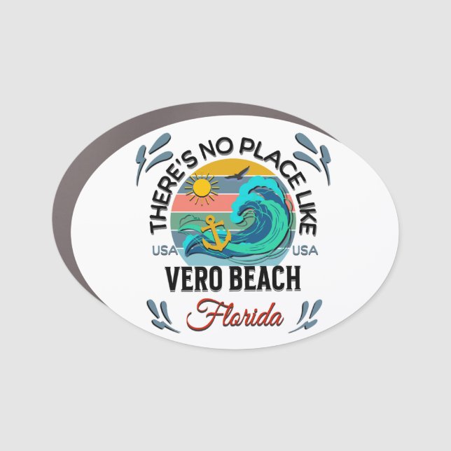 Vero Beach, Florida Car Magnet (Front)