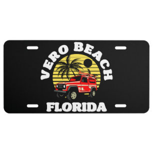 Vero Beach,Florida License Plate