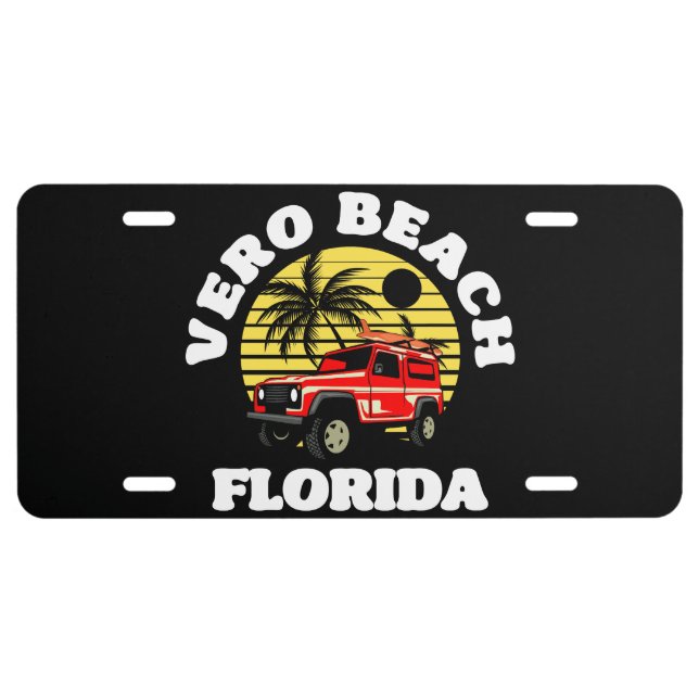 Vero Beach,Florida License Plate (Front)