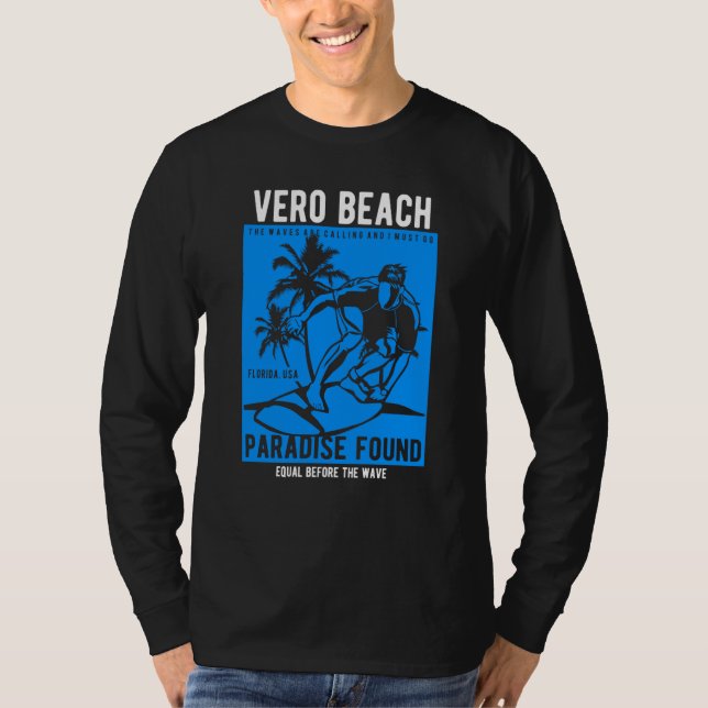 Vero Beach Florida Retro Style Souvenir  10 T-Shirt (Front)