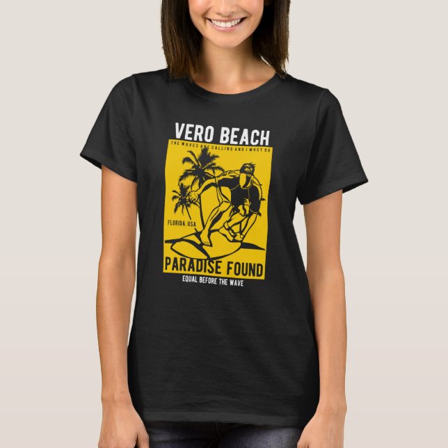 Vero Beach Florida Retro Style Souvenir  5 T-Shirt (Front)