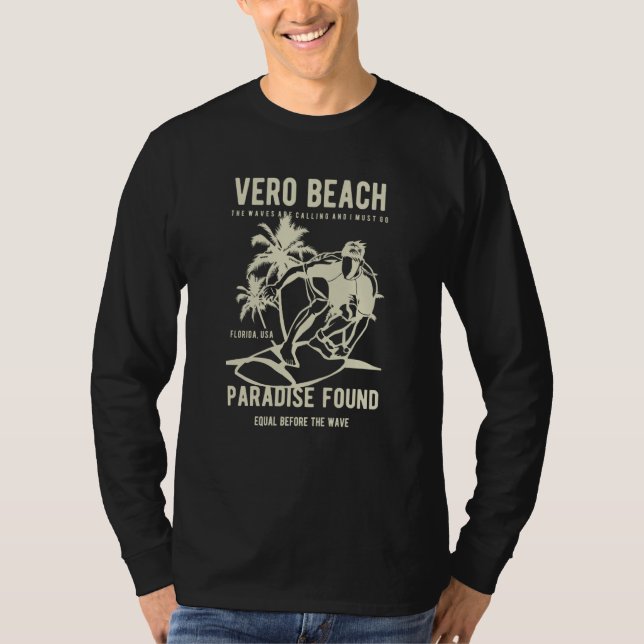 Vero Beach Florida Retro Style Souvenir  6 T-Shirt (Front)