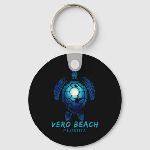 Vero Beach Florida Sea Turtle Beach Lover Ocean An Keychain