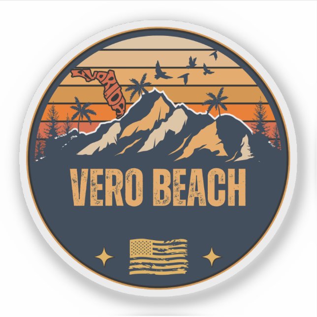 Vero Beach, Florida  Sticker (Front)