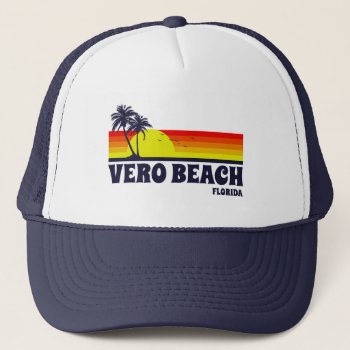 Vero Beach Florida Trucker Hat by mcgags at Zazzle