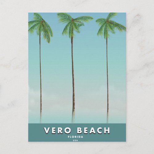 Vero Beach Florida vintage travel poster Postcard