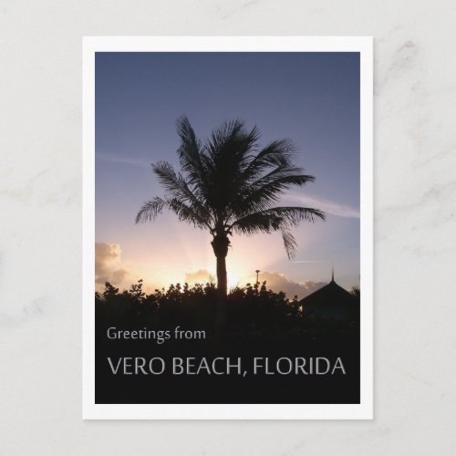 Vero Beach Silhouette Postcard