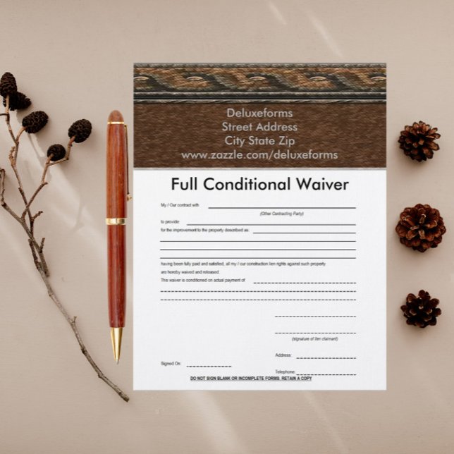 Veron Browns Full Conditional Waiver Letterhead (Creator Uploaded)