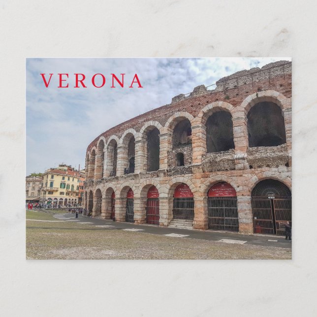 Verona Arena side view postcard (Front)
