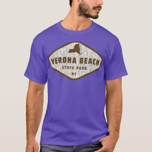Verona Beach State Park New York Tree Log Texture  T-Shirt