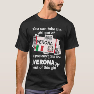 Verona Boarding Pass Verona Girl Verona T-Shirt