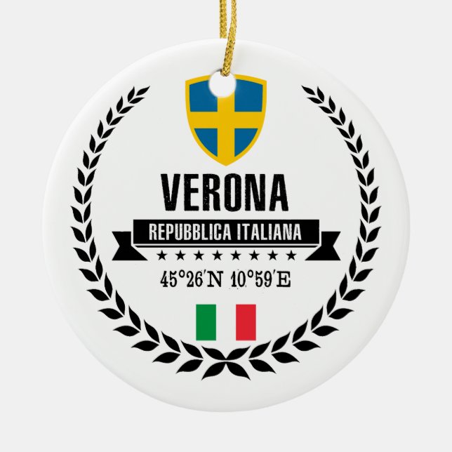 Verona Ceramic Ornament (Front)