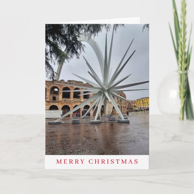 Verona giant star view Christmas card  (Front)