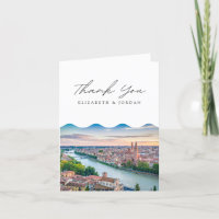 Verona Italy Blank Thank You Card