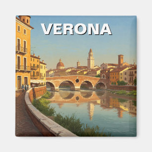 Verona Italy Bridge Travel Magnet
