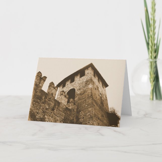Verona, Italy - Castle Greeting Card (Front)