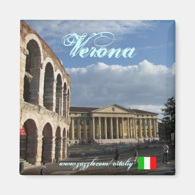 Verona Italy cool magnet design (Front)