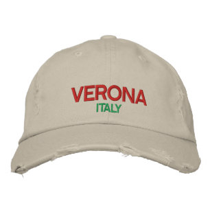 Verona Italy Distressed Hat