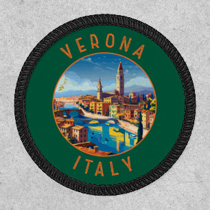 Verona Italy Retro Distressed Circle Patch