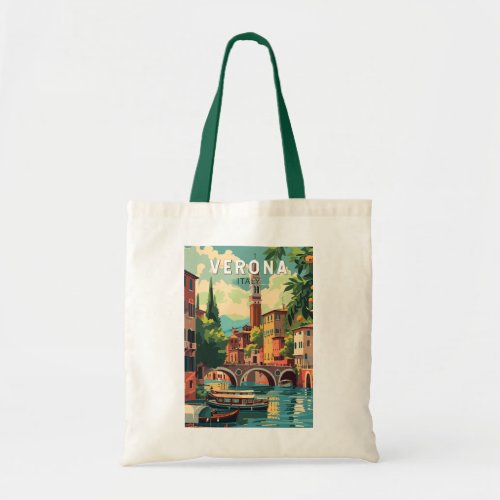 Verona Italy Travel Art Vintage Tote Bag