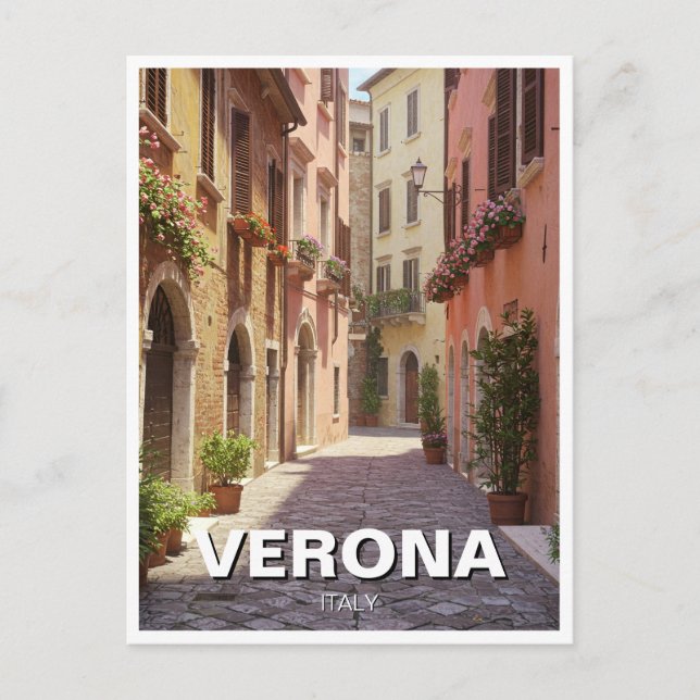 Verona Italy Travel Postcard (Front)
