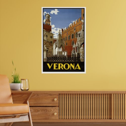 VERONA ITALY VINTAGE POSTER