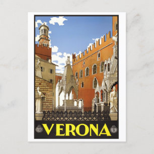 Verona Italy vintage travel Postcard