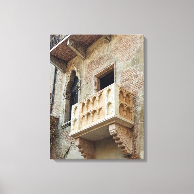 Verona Juliet Balcony view canvas print (Front)