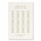 VERONA Moss Wedding Seating Plan Foam Board