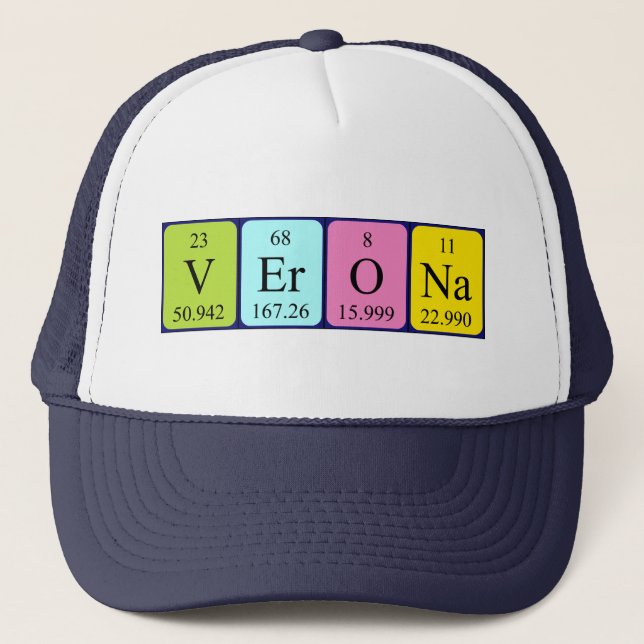Verona periodic table name hat (Front)