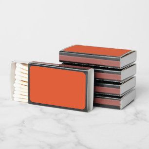 Verona Sunset Orange Solid Color Matchboxes