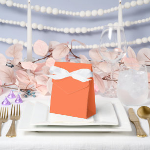 Verona Sunset Orange Tent Favor Boxes for Events