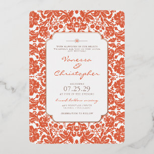 Verona Sunset Wedding Foil Invitation