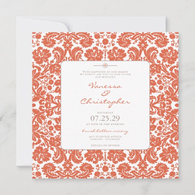 Verona Sunset Wedding Invitation (Front)