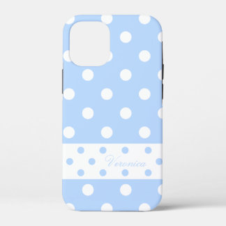 Veronica - Cute Polka Dots With Your Name - iPhone 12 Mini Case