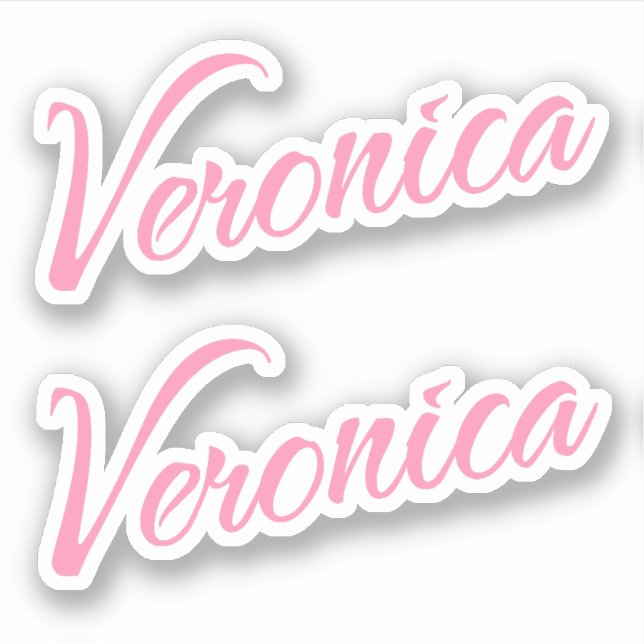Veronica name x2 sticker (Front)