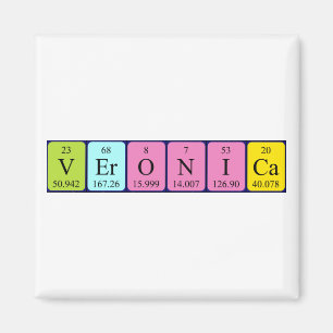 Veronica periodic table name magnet