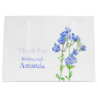 Veronica wedding blue bridesmaid favor gift bag