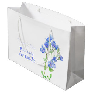 Veronica wedding blue bridesmaid favor gift bag