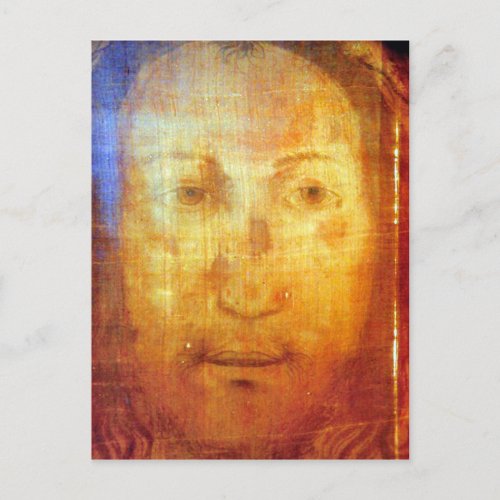 VERONICAS VEIL THE SACRED FACE OF JESUS POSTCARD