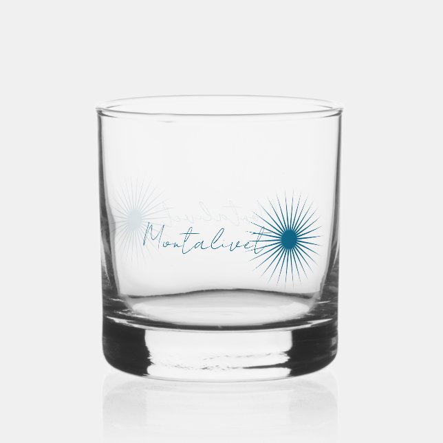 Verre cocktail ou whisky d'une ville vacances  whiskey glass (Front)