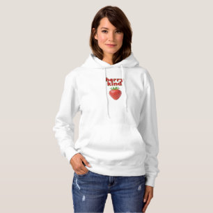 verry kind Strawberry Lover Quote Basic Hooded Hoodie