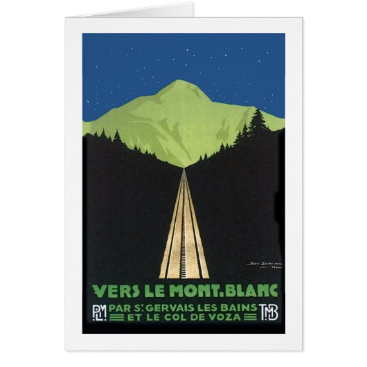 Vers Le Mont. Blanc Cards (Front)