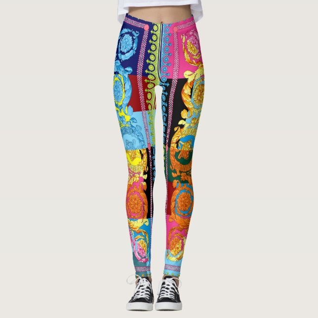 Versace Line universal GYM running  Leggings (Front)