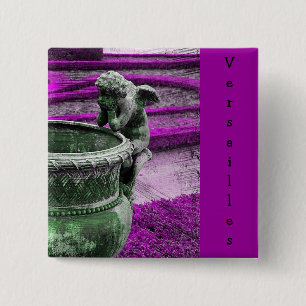 Versailles Angel Grunge Pinback Button