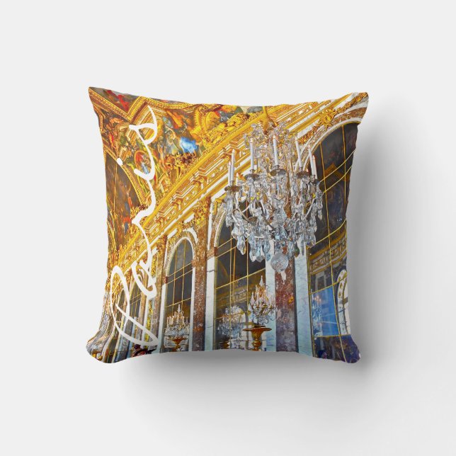 Versailles designer collection throw pillow (Front)